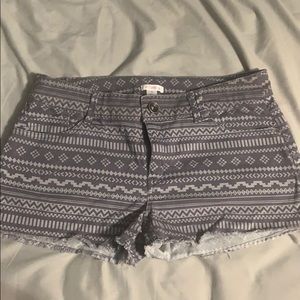 Aztec print shorts